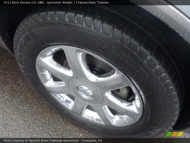 Quicksilver Metallic / Titanium/Dark Titanium 2011 Buick Enclave CXL AWD