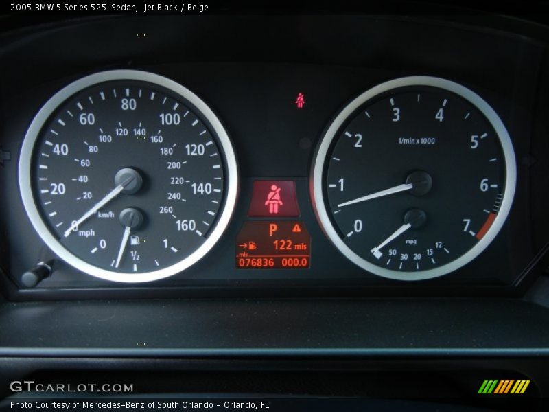  2005 5 Series 525i Sedan 525i Sedan Gauges