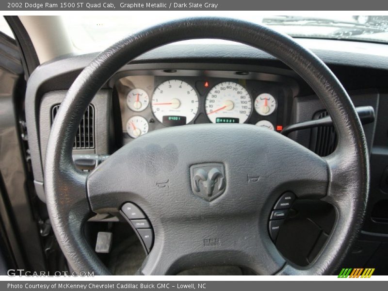 Graphite Metallic / Dark Slate Gray 2002 Dodge Ram 1500 ST Quad Cab