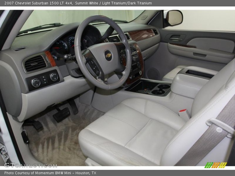 Summit White / Light Titanium/Dark Titanium 2007 Chevrolet Suburban 1500 LT 4x4