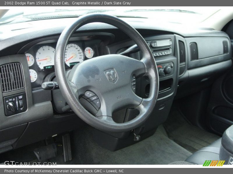 Graphite Metallic / Dark Slate Gray 2002 Dodge Ram 1500 ST Quad Cab