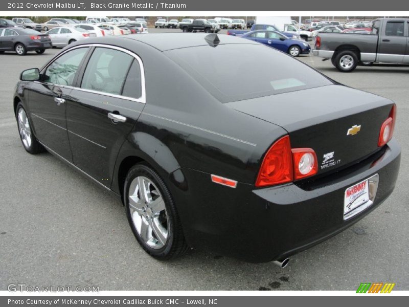 Black Granite Metallic / Titanium 2012 Chevrolet Malibu LT