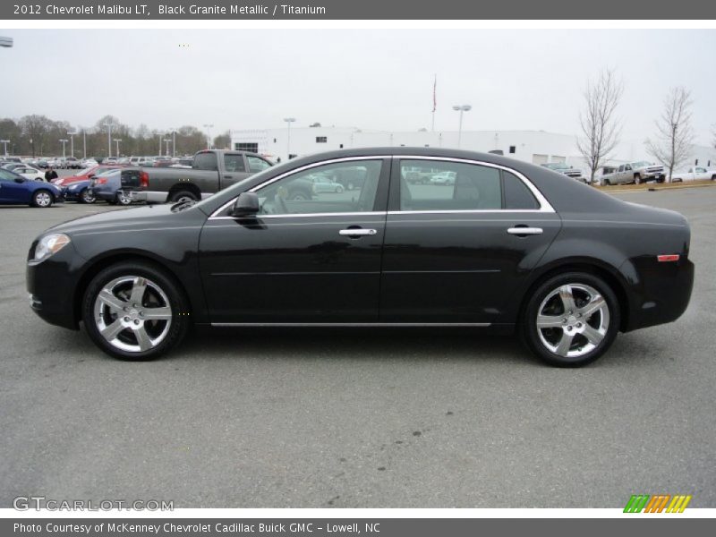 Black Granite Metallic / Titanium 2012 Chevrolet Malibu LT