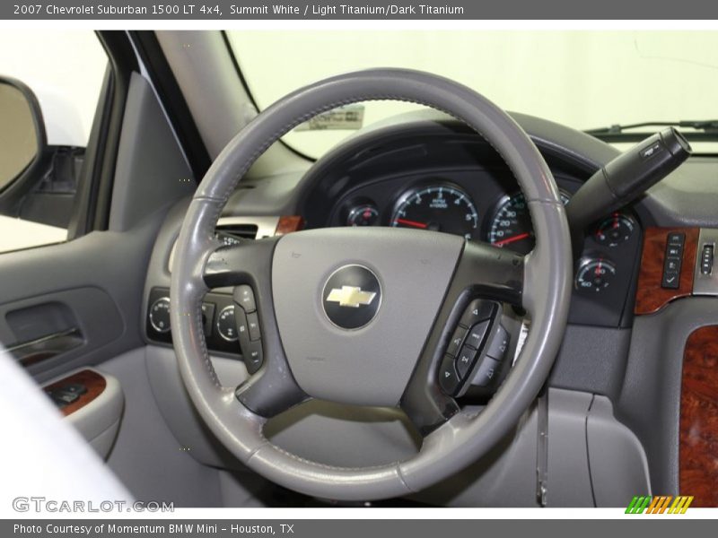 Summit White / Light Titanium/Dark Titanium 2007 Chevrolet Suburban 1500 LT 4x4