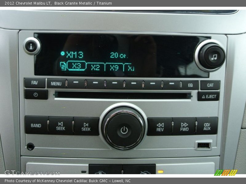 Black Granite Metallic / Titanium 2012 Chevrolet Malibu LT