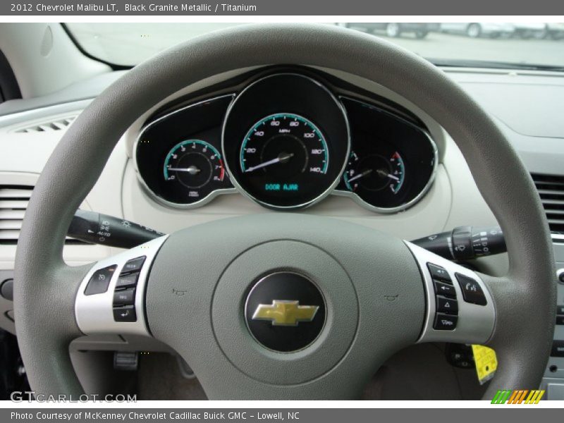 Black Granite Metallic / Titanium 2012 Chevrolet Malibu LT