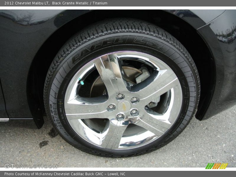 Black Granite Metallic / Titanium 2012 Chevrolet Malibu LT