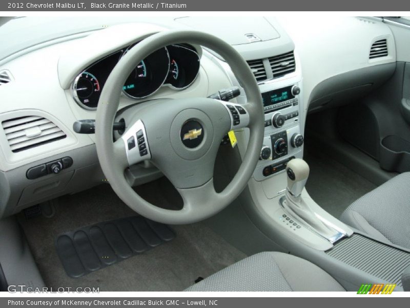 Black Granite Metallic / Titanium 2012 Chevrolet Malibu LT