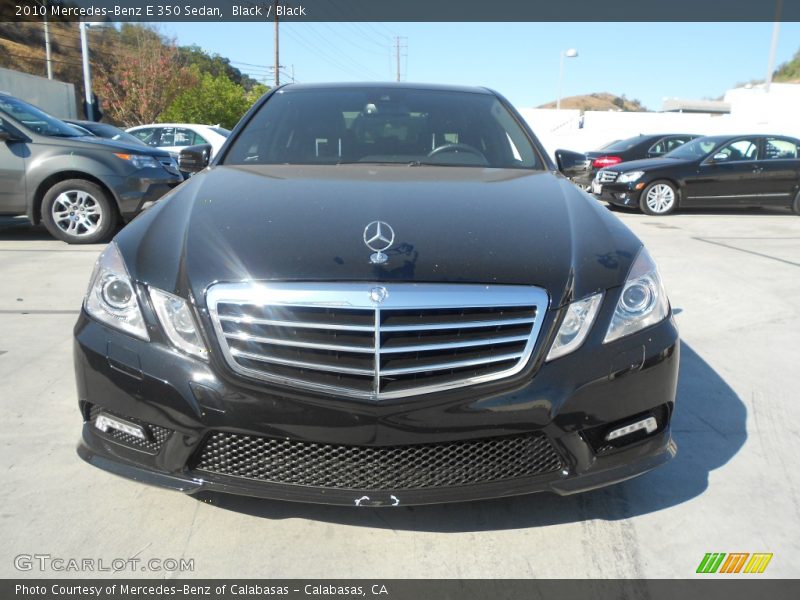 Black / Black 2010 Mercedes-Benz E 350 Sedan