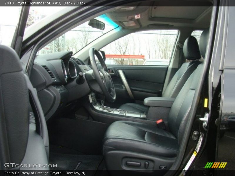 Black / Black 2010 Toyota Highlander SE 4WD