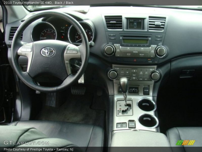 Black / Black 2010 Toyota Highlander SE 4WD