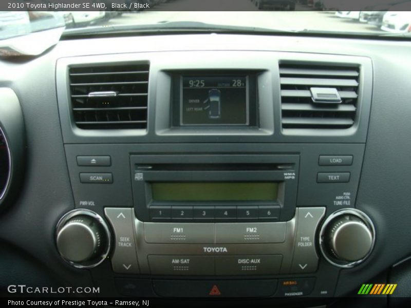 Black / Black 2010 Toyota Highlander SE 4WD
