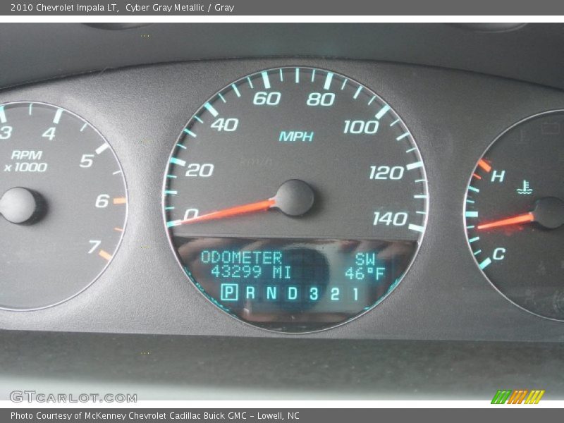 Cyber Gray Metallic / Gray 2010 Chevrolet Impala LT