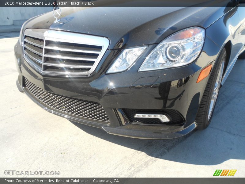 Black / Black 2010 Mercedes-Benz E 350 Sedan