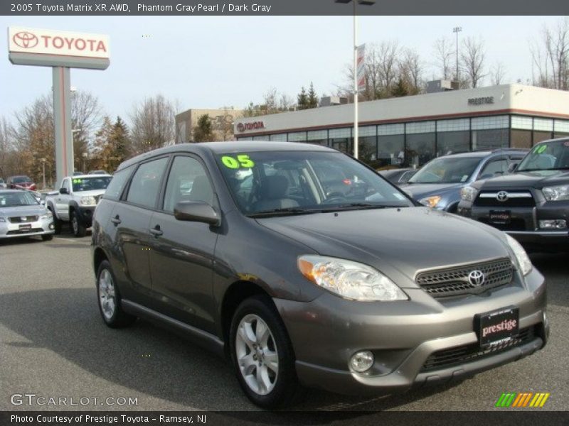 Phantom Gray Pearl / Dark Gray 2005 Toyota Matrix XR AWD