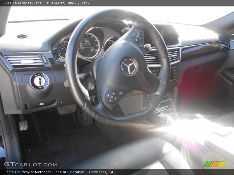 Black / Black 2010 Mercedes-Benz E 350 Sedan