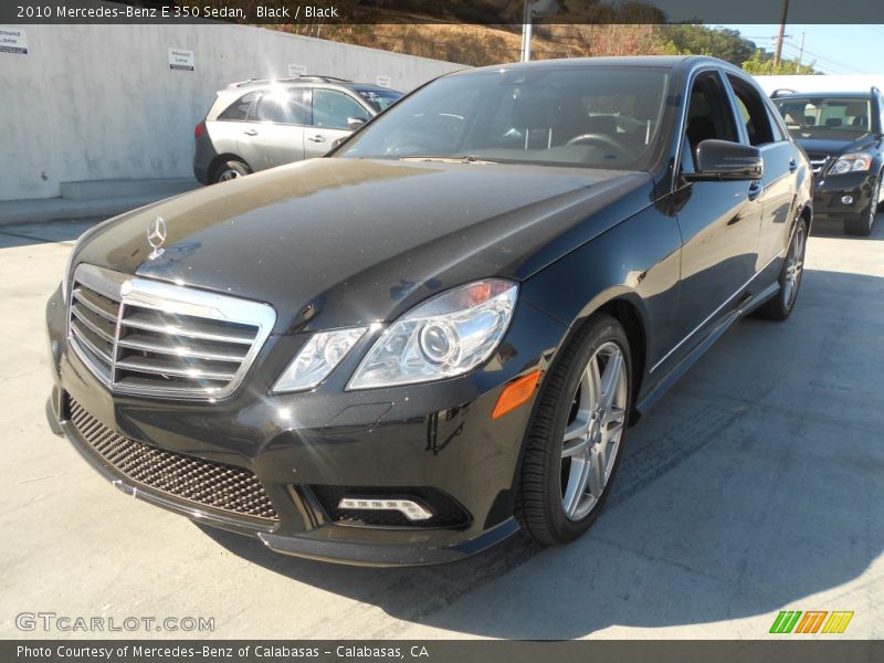 Black / Black 2010 Mercedes-Benz E 350 Sedan