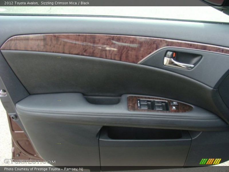 Sizzling Crimson Mica / Black 2012 Toyota Avalon