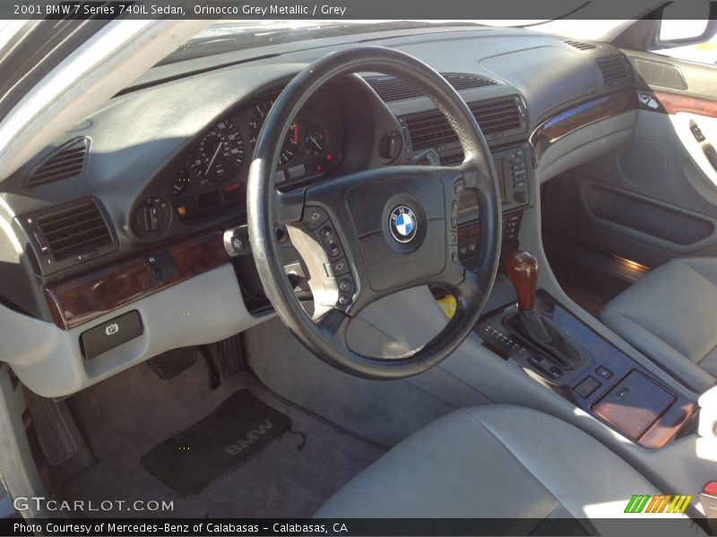 Orinocco Grey Metallic / Grey 2001 BMW 7 Series 740iL Sedan