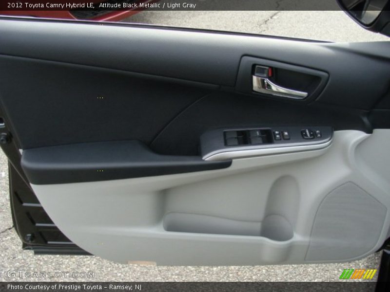 Attitude Black Metallic / Light Gray 2012 Toyota Camry Hybrid LE