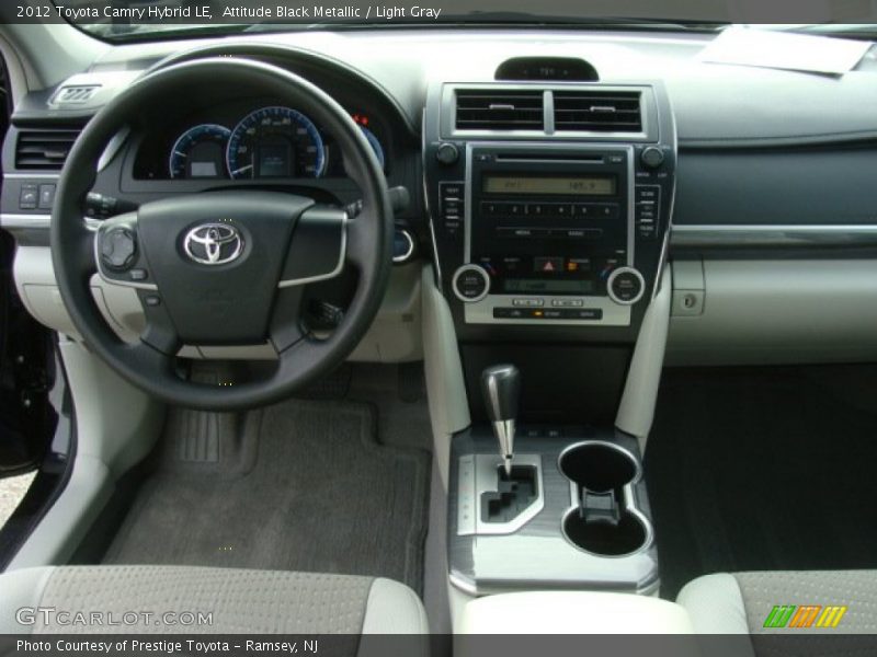 Attitude Black Metallic / Light Gray 2012 Toyota Camry Hybrid LE