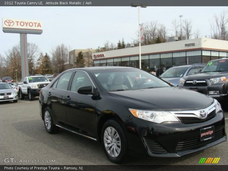 Attitude Black Metallic / Ash 2012 Toyota Camry LE