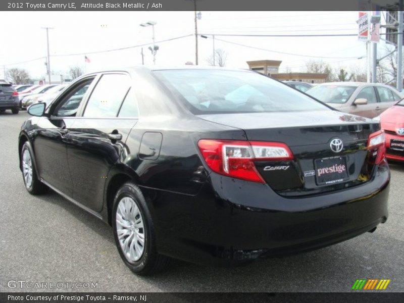 Attitude Black Metallic / Ash 2012 Toyota Camry LE