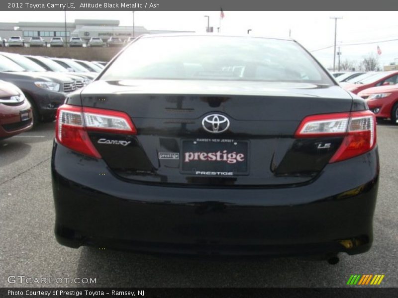 Attitude Black Metallic / Ash 2012 Toyota Camry LE