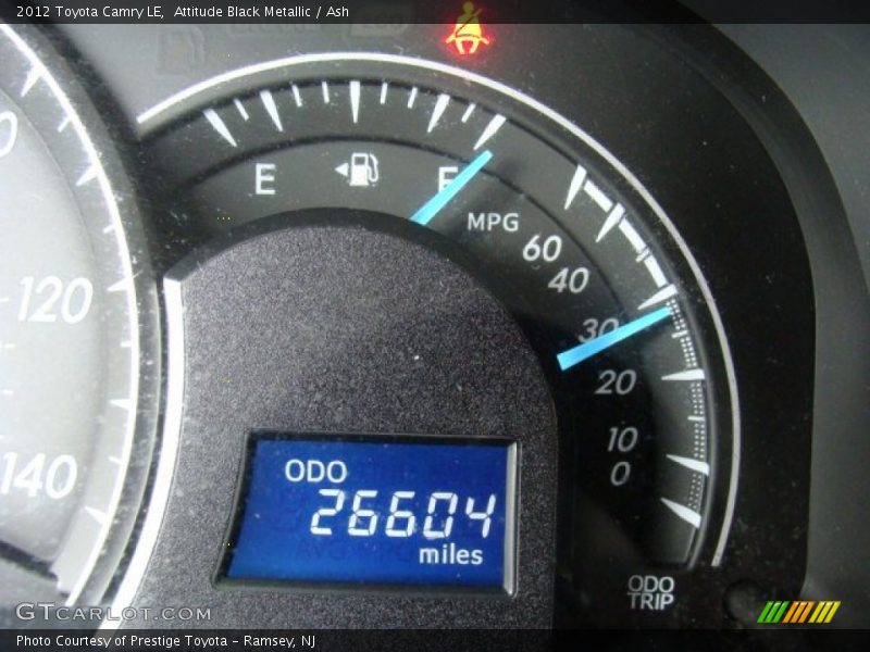 Attitude Black Metallic / Ash 2012 Toyota Camry LE
