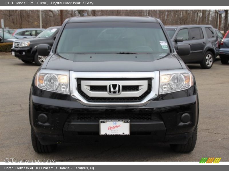 Crystal Black Pearl / Gray 2011 Honda Pilot LX 4WD