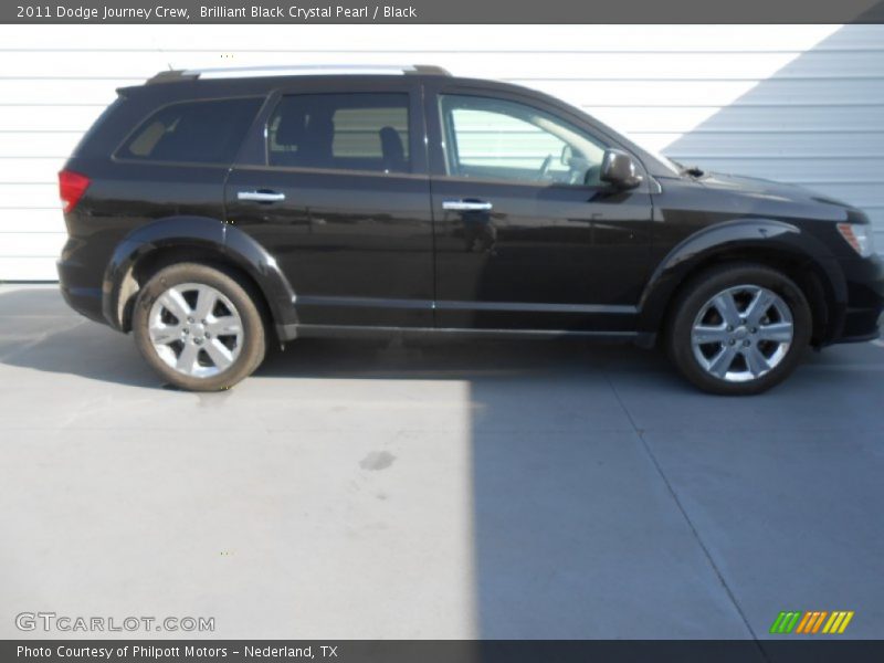 Brilliant Black Crystal Pearl / Black 2011 Dodge Journey Crew
