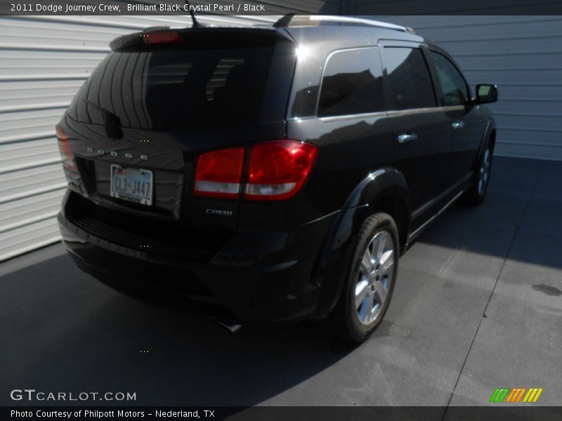 Brilliant Black Crystal Pearl / Black 2011 Dodge Journey Crew