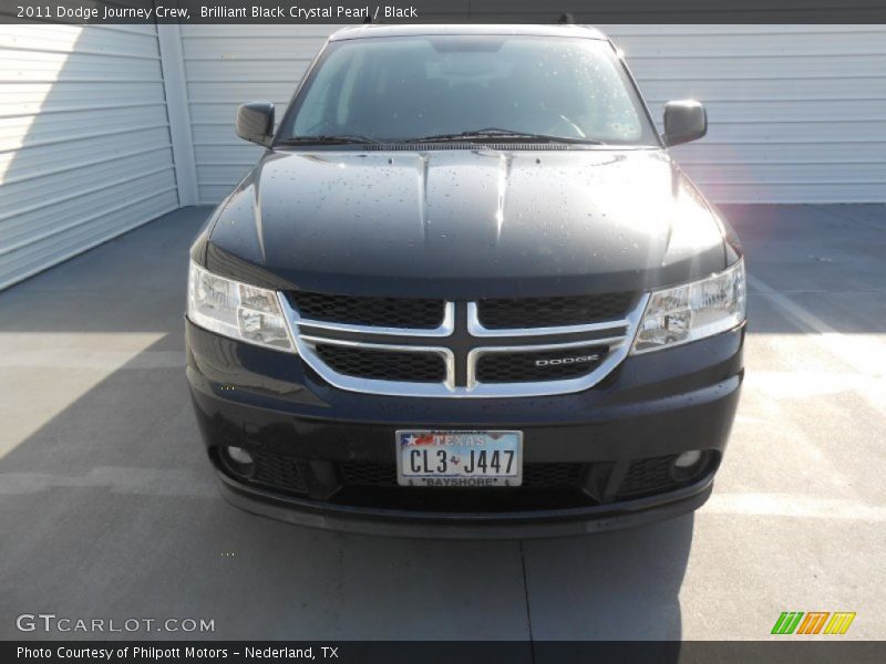 Brilliant Black Crystal Pearl / Black 2011 Dodge Journey Crew