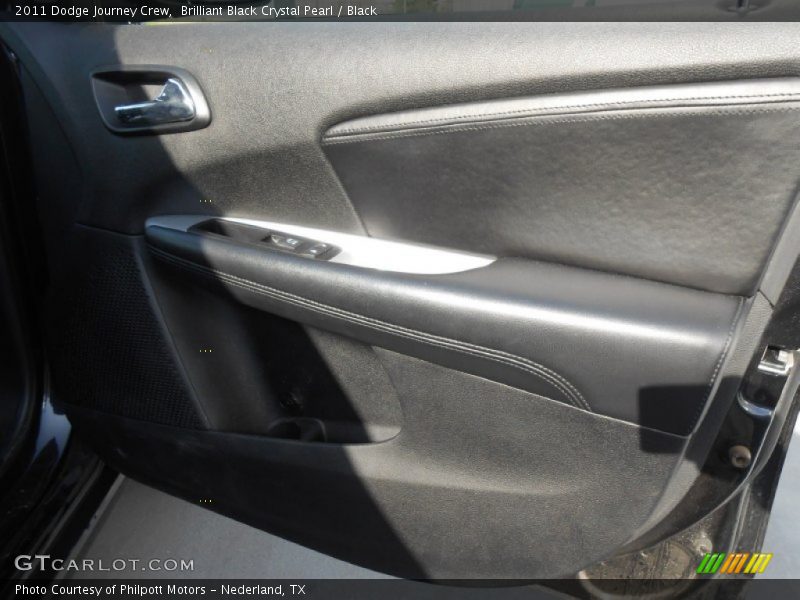 Brilliant Black Crystal Pearl / Black 2011 Dodge Journey Crew