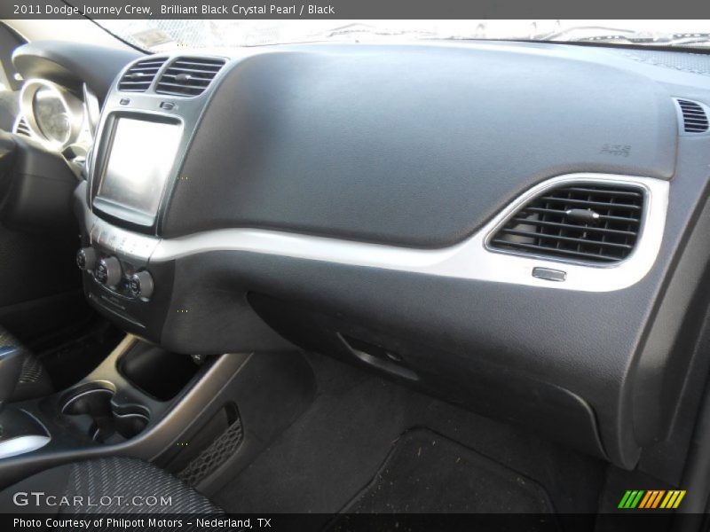 Brilliant Black Crystal Pearl / Black 2011 Dodge Journey Crew