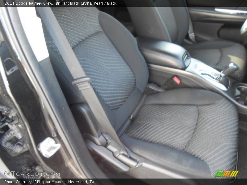 Brilliant Black Crystal Pearl / Black 2011 Dodge Journey Crew