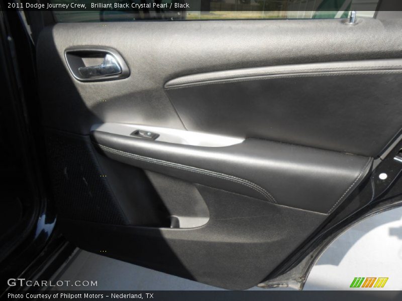 Brilliant Black Crystal Pearl / Black 2011 Dodge Journey Crew