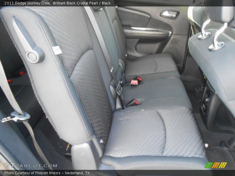 Brilliant Black Crystal Pearl / Black 2011 Dodge Journey Crew