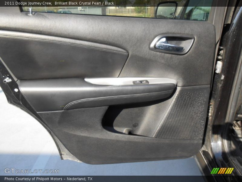 Brilliant Black Crystal Pearl / Black 2011 Dodge Journey Crew