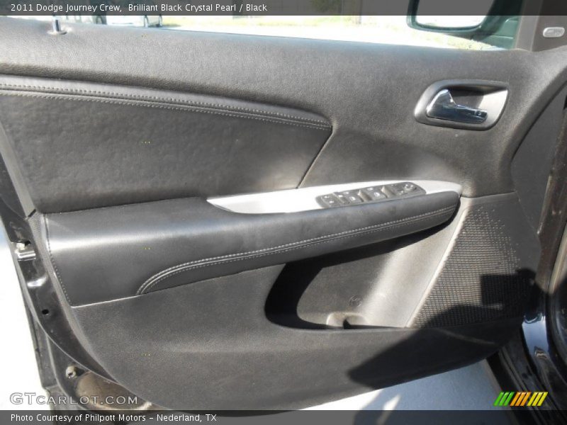 Brilliant Black Crystal Pearl / Black 2011 Dodge Journey Crew