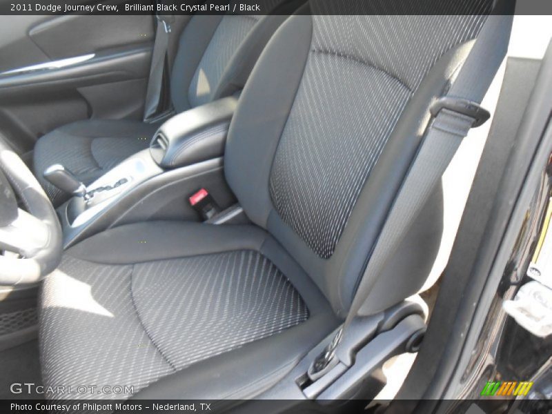 Brilliant Black Crystal Pearl / Black 2011 Dodge Journey Crew