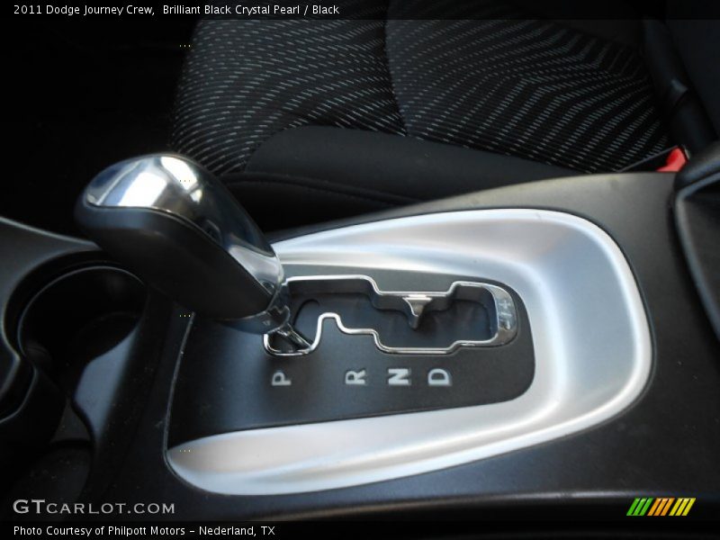 Brilliant Black Crystal Pearl / Black 2011 Dodge Journey Crew