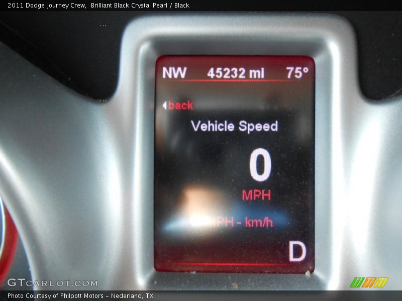 Brilliant Black Crystal Pearl / Black 2011 Dodge Journey Crew