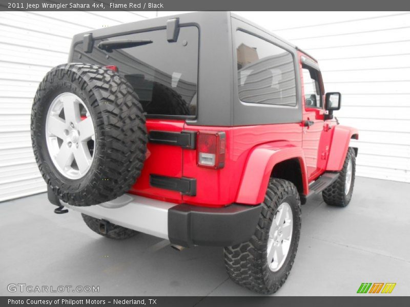 Flame Red / Black 2011 Jeep Wrangler Sahara 4x4