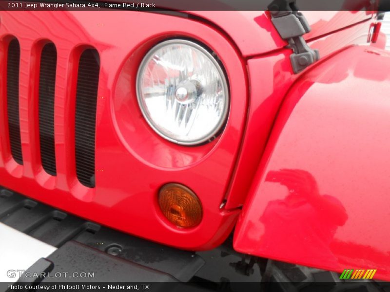 Flame Red / Black 2011 Jeep Wrangler Sahara 4x4