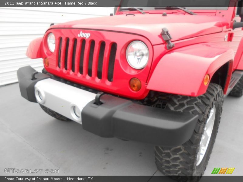 Flame Red / Black 2011 Jeep Wrangler Sahara 4x4