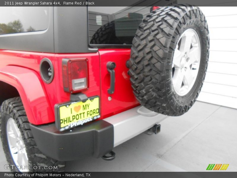 Flame Red / Black 2011 Jeep Wrangler Sahara 4x4