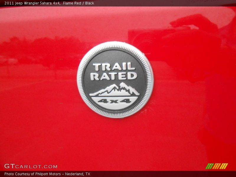 Flame Red / Black 2011 Jeep Wrangler Sahara 4x4