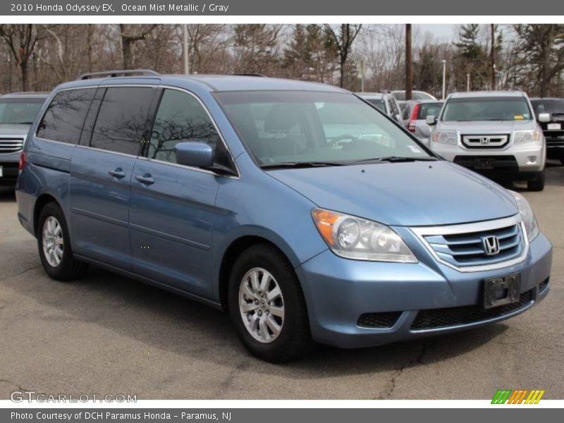 Ocean Mist Metallic / Gray 2010 Honda Odyssey EX