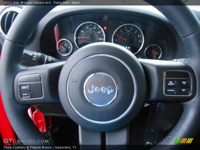 Flame Red / Black 2011 Jeep Wrangler Sahara 4x4